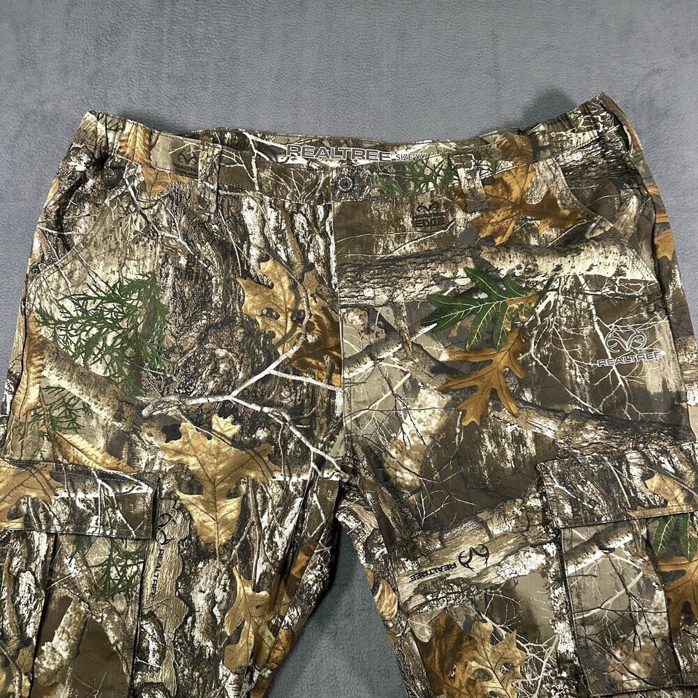 Realtree Camo Cargo Pants Brown Men’s XXL Cotton Blend Hunting Outdoor Utility - Picture 4 of 8